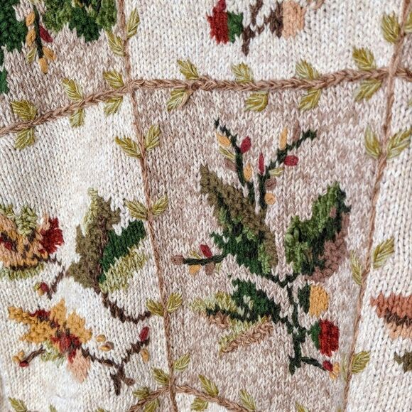 Chrysantheme Fall Leaf Sweater - Large - Picture 8 of 9